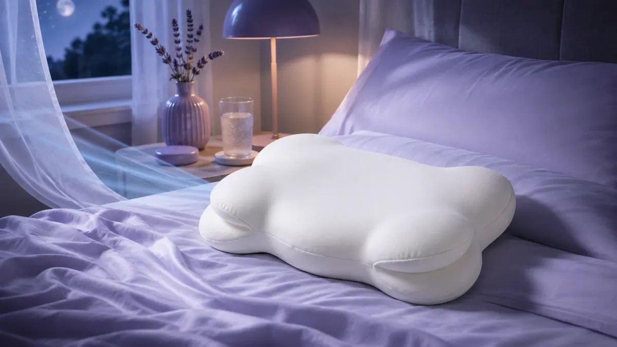 Lumuwala Cloud Pillow sleep guide image for Cooling pillow for hot flashes