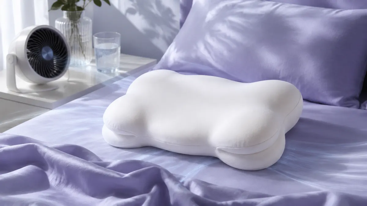 Lumuwala Cloud Pillow sleep guide image for Cooling pillow for neck pain