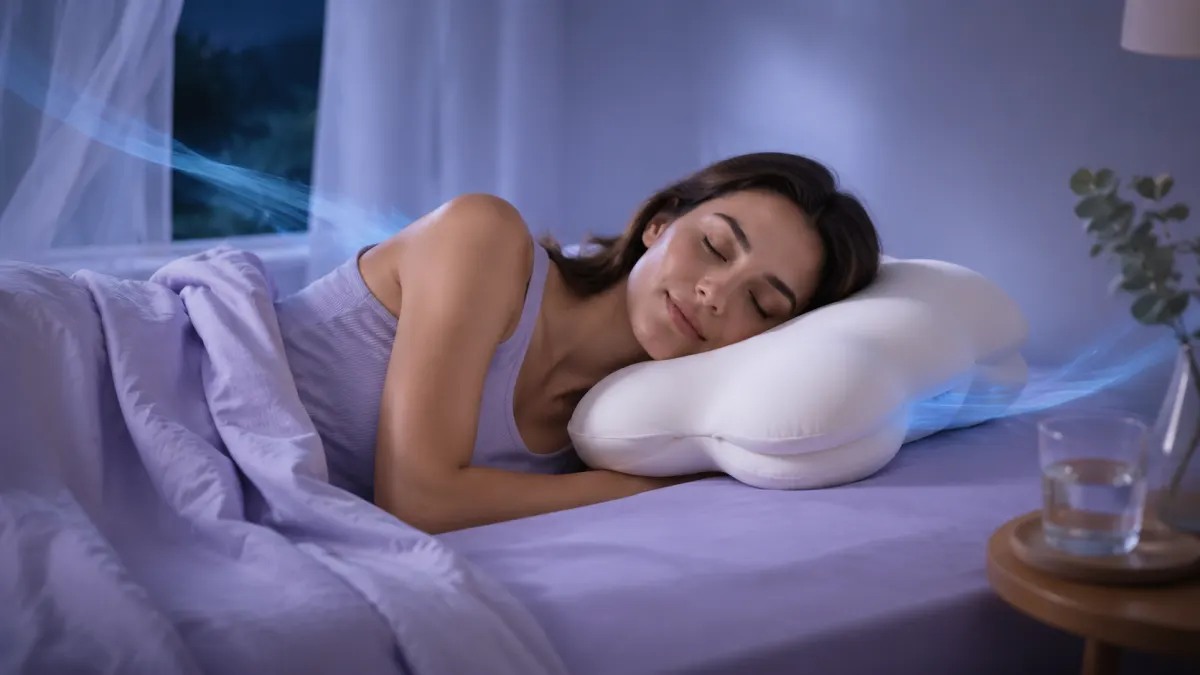 Lumuwala Cloud Pillow sleep guide image for Cooling pillow for side sleepers