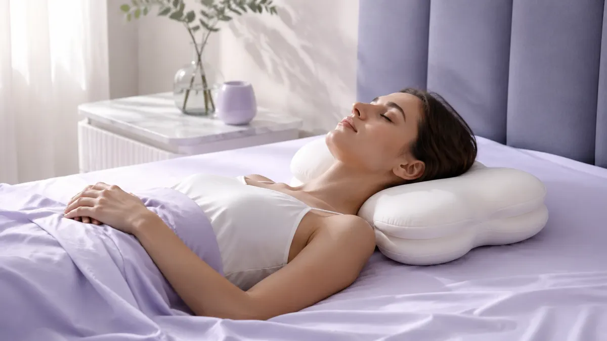 Lumuwala Cloud Pillow sleep guide image for Best pillow for back sleepers 2026: neck support without chin tuck