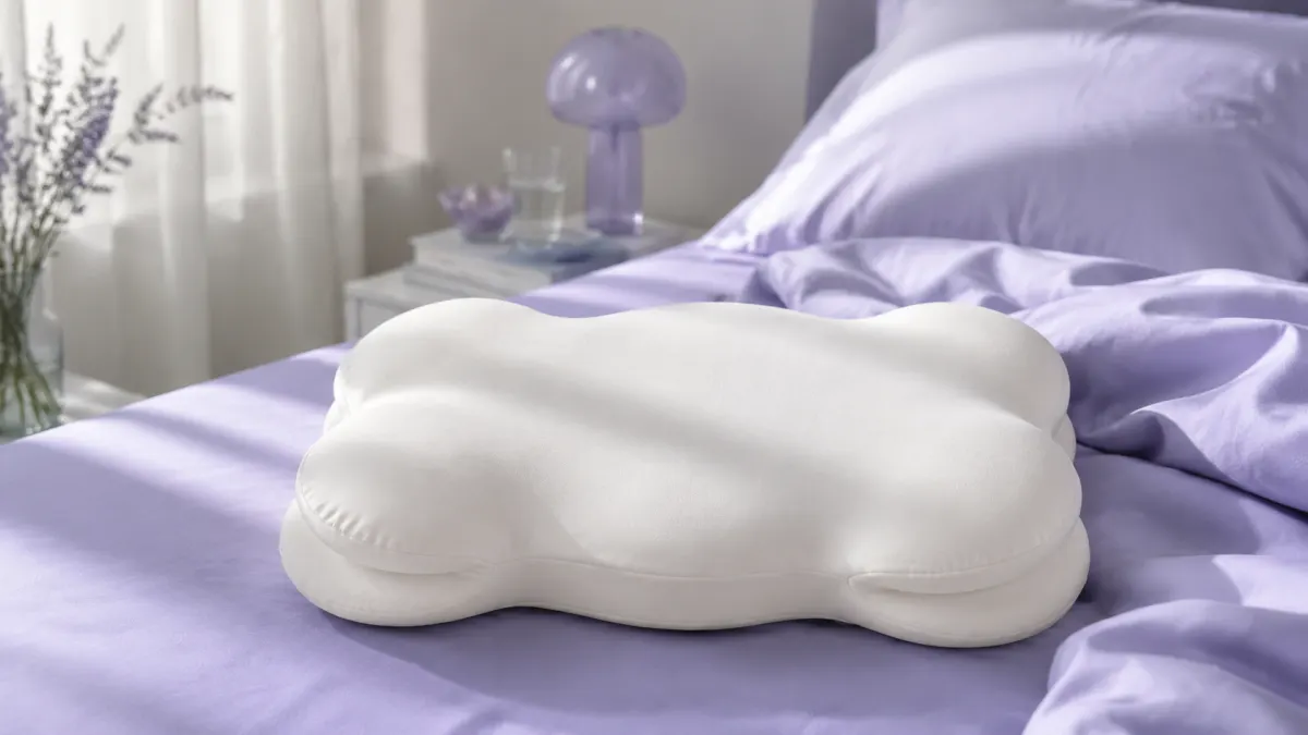 Lumuwala Cloud Pillow sleep guide image for Pillow for combination sleepers on a firm mattress