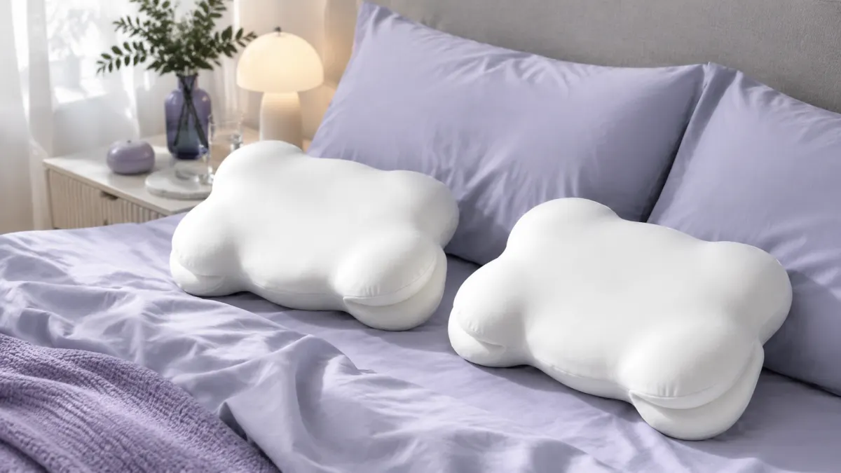 Lumuwala Cloud Pillow sleep guide image for Pillow for combination sleepers on a soft mattress