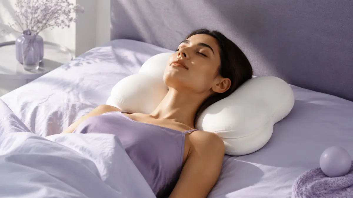 Lumuwala Cloud Pillow sleep guide image for Best pillow for neck pain 2026: comfort guidance, not treatment