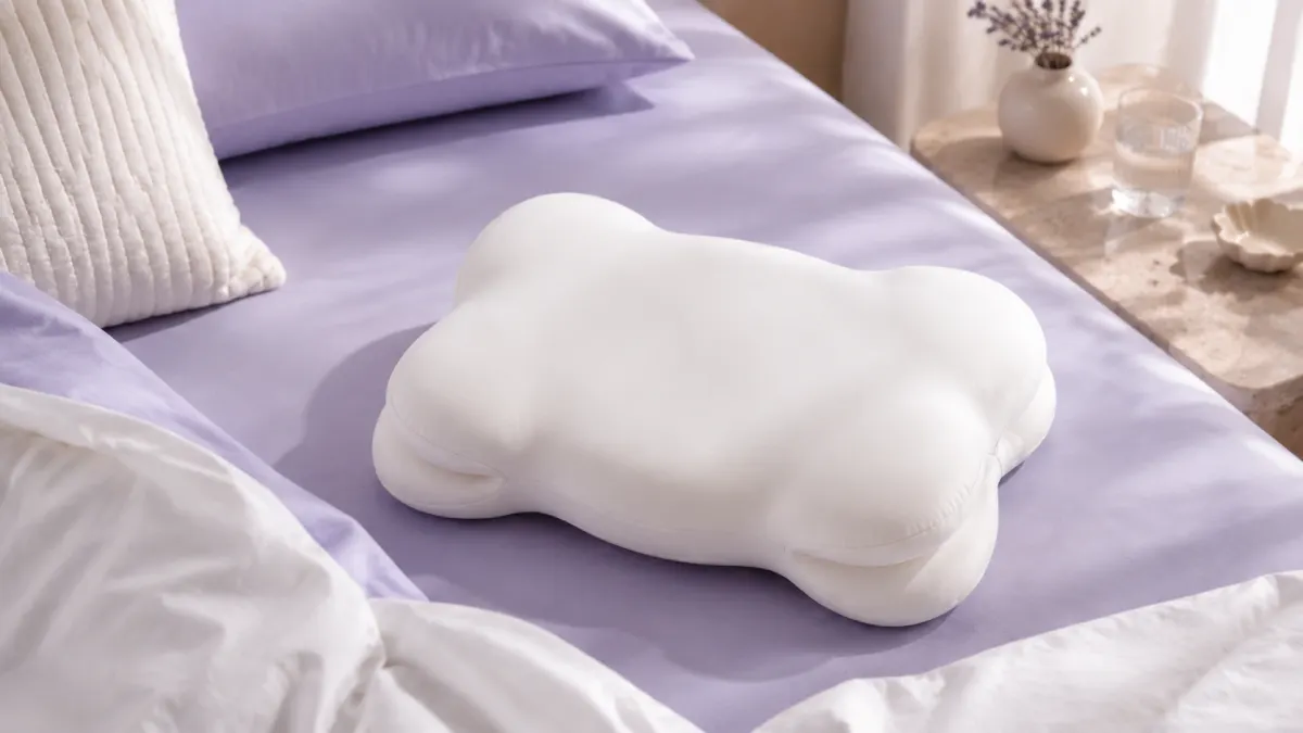Lumuwala Cloud Pillow sleep guide image for Pillow for shoulder blade pain after sleeping