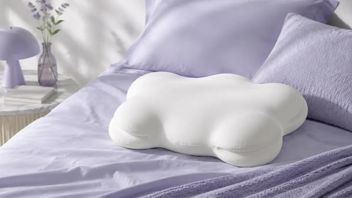 Lumuwala Cloud Pillow on soft bedding for the Sleep Library
