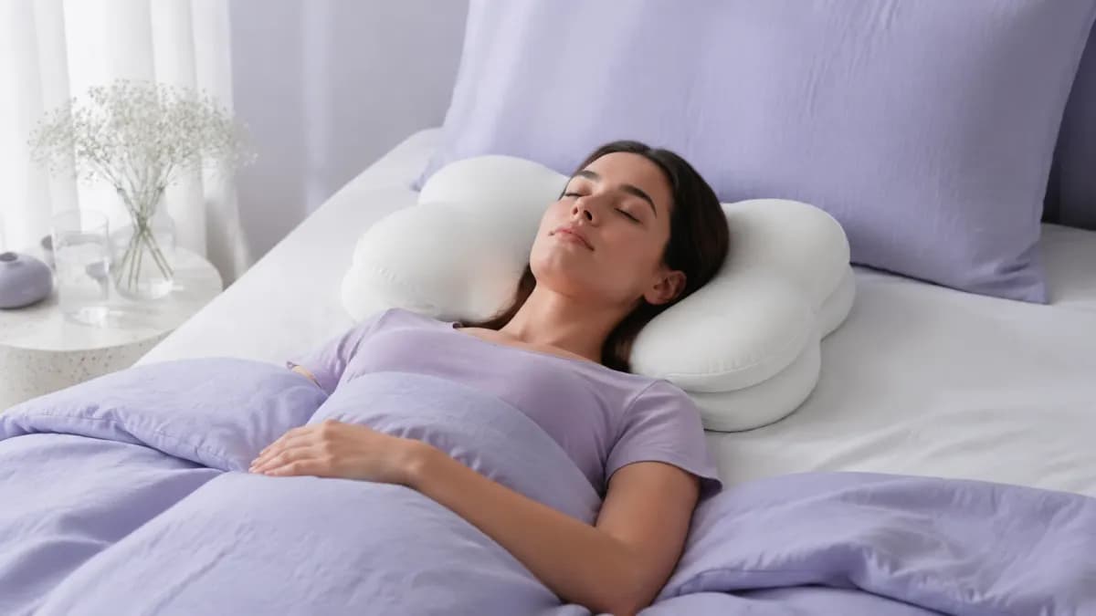 Lumuwala Cloud Pillow sleep guide image for Pillow for back sleepers with snoring