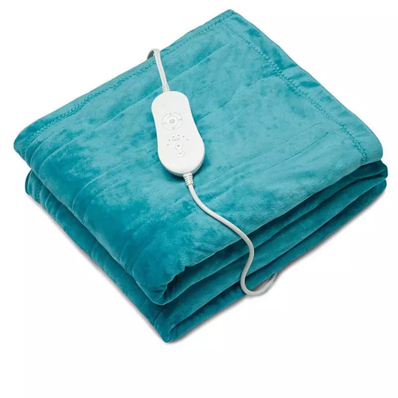 Electric Heating Blanket with Smart Control — 12 Heat Levels, Sleep Timer, Queen 90x100in | Energy-Efficient, 10-Year Guarantee