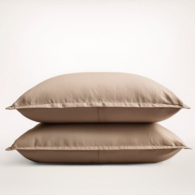 European Linen Pillow Shams Set for Coordinated Luxury — 100% Pure Linen, Timeless Design, Standard 20x26in | OEKO-TEX, Breathable