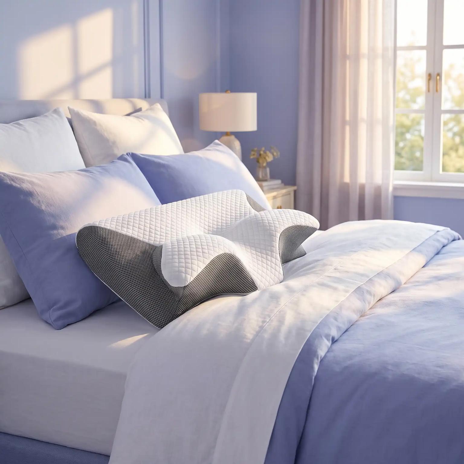 Cervical Pillow on bedding