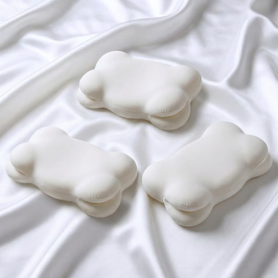Lumuwala Cloud Pillow stack with breathable bedding layers