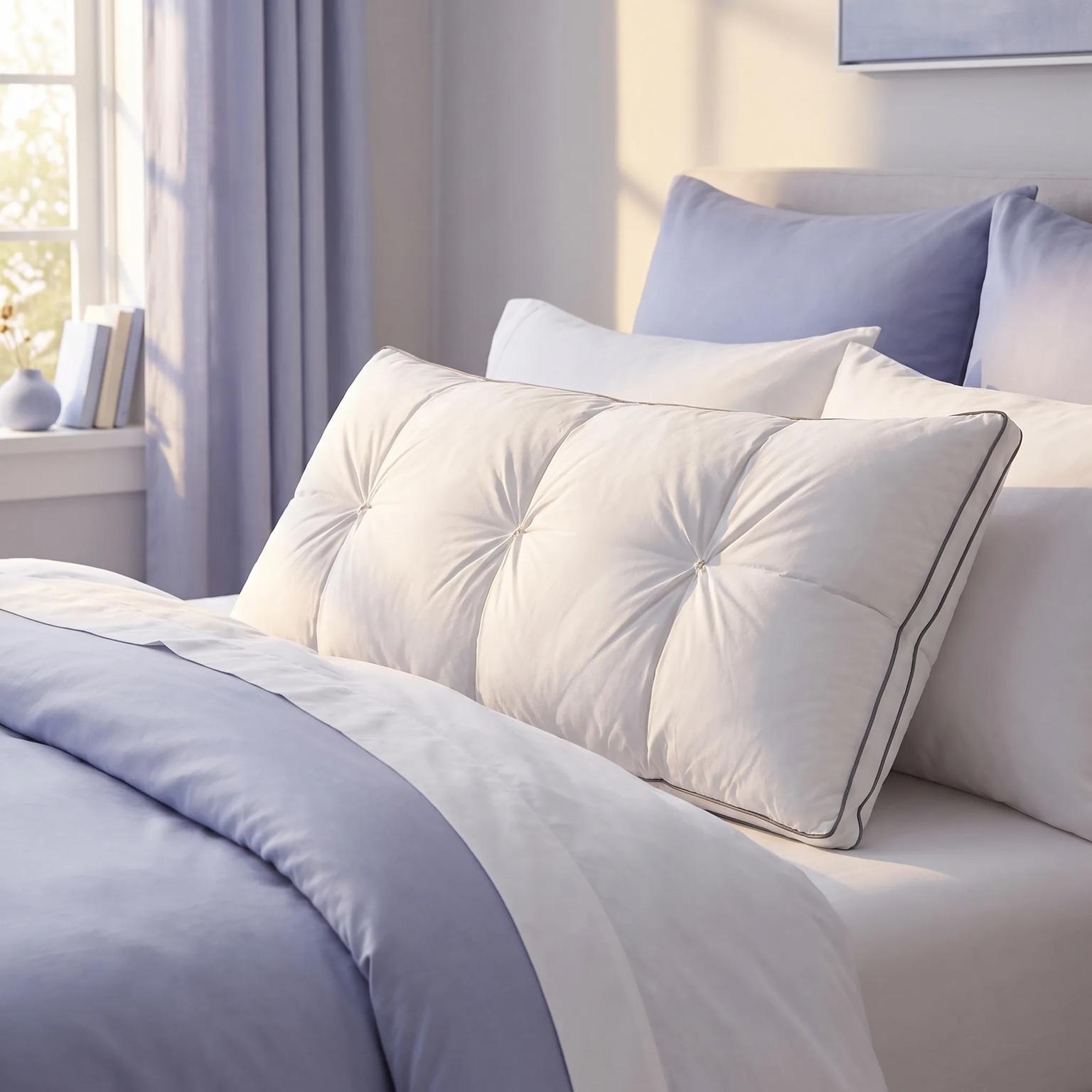 Lumuwala Luxe Pillow on white bedding