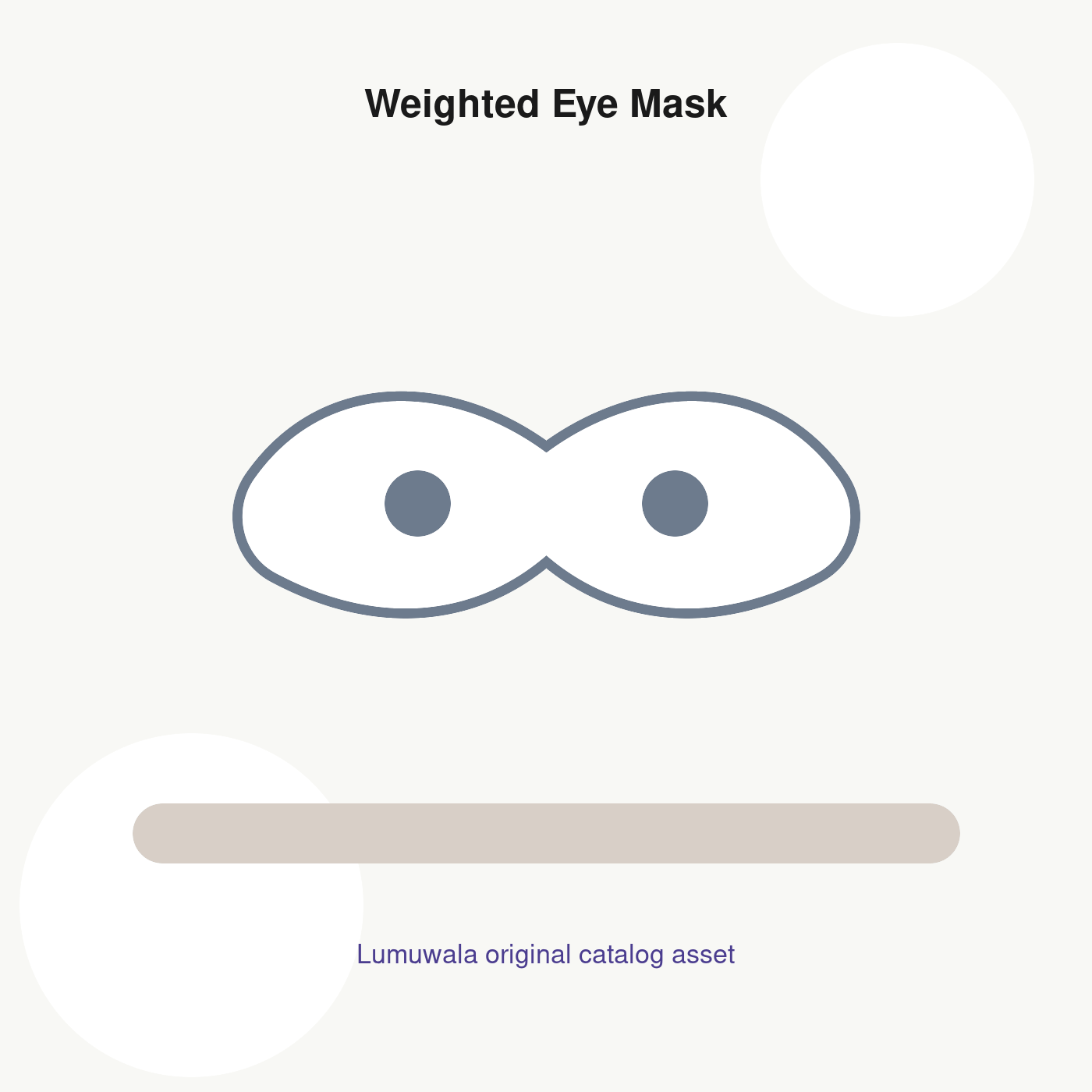Weighted Eye Mask — view 1