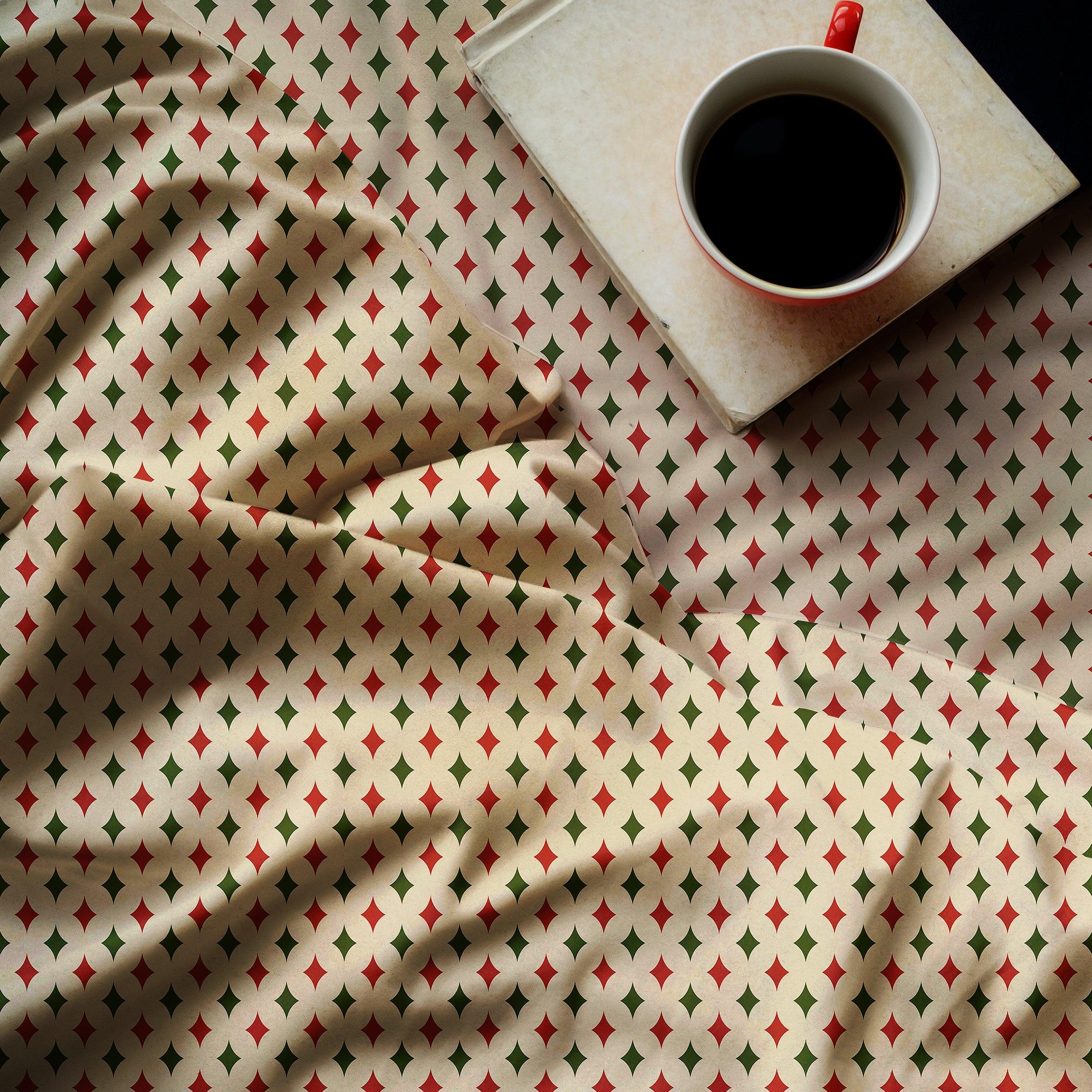 Vintage-Inspired Christmas Bedding Set — 100% Cotton Sateen, Antique Print, Queen 90x90in | OEKO-TEX, Heirloom Quality — view 2
