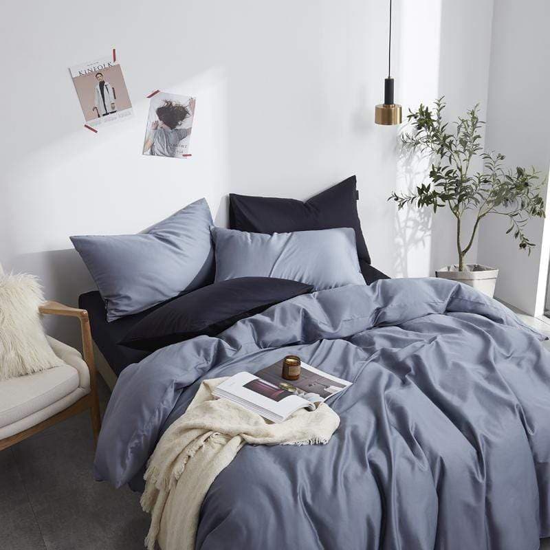 Premium Egyptian Cotton Duvet Cover Set — 600-Thread Count Sateen, Queen 90x90in | OEKO-TEX, Luxury Comfort — view 2