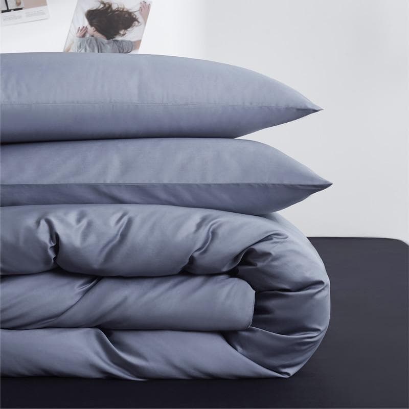 Premium Egyptian Cotton Duvet Cover Set — 600-Thread Count Sateen, Queen 90x90in | OEKO-TEX, Luxury Comfort — view 4