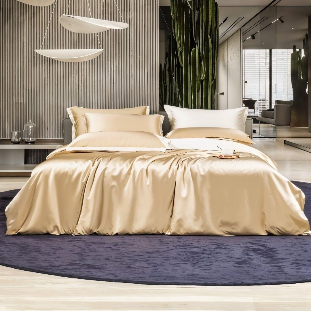 Mulberry Silk Bedding Set for Hair & Skin Care — 22-Momme Grade-A Silk, Queen 90x90in | OEKO-TEX, Anti-Aging Benefits — view 5