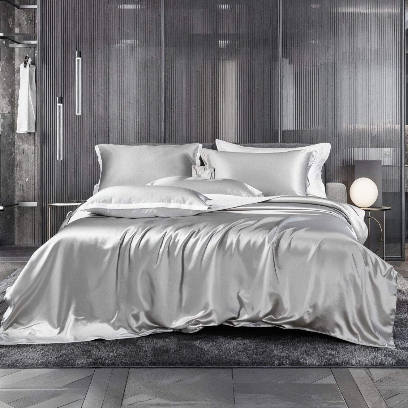 Mulberry Silk Bedding Set for Hair & Skin Care — 22-Momme Grade-A Silk, Queen 90x90in | OEKO-TEX, Anti-Aging Benefits — view 7
