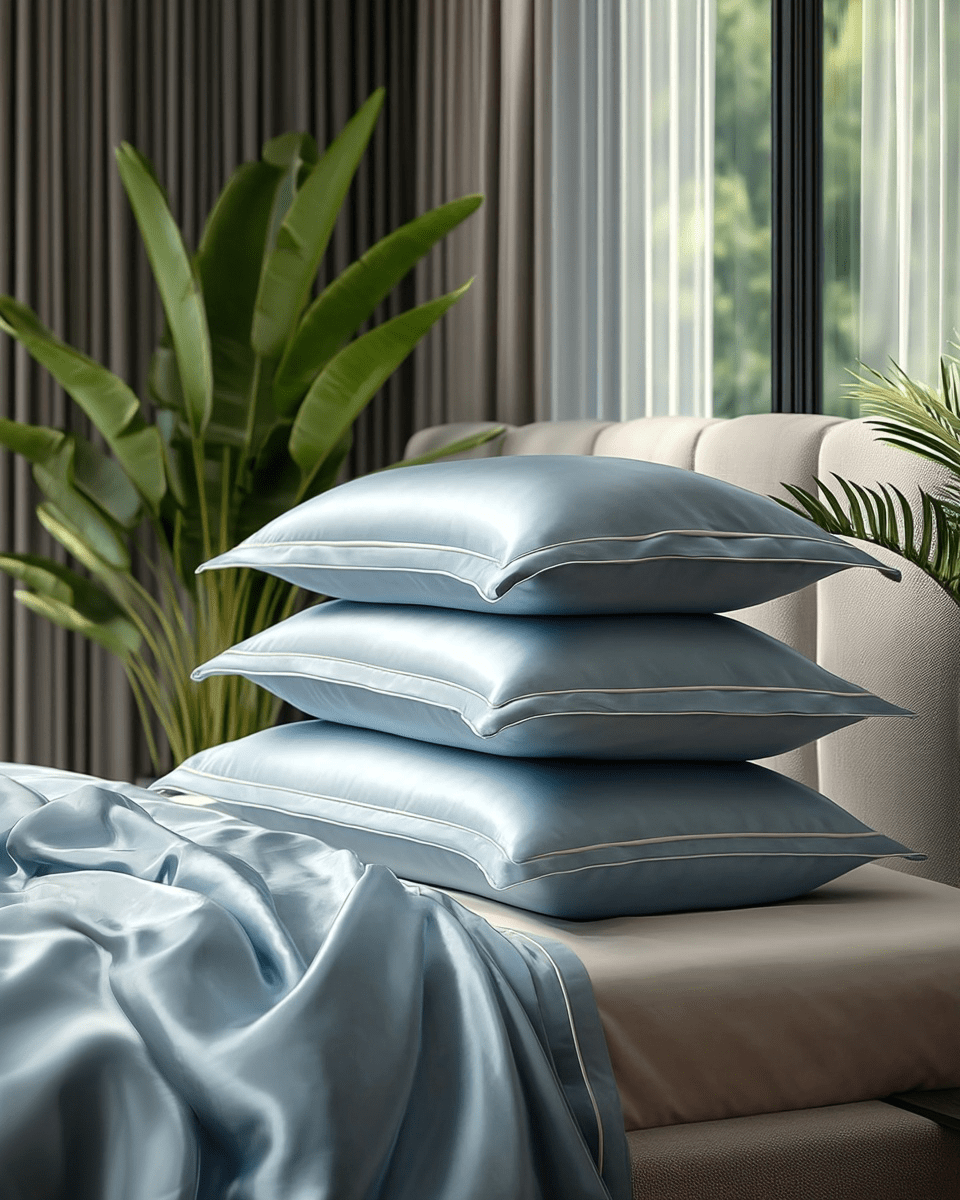 Mulberry Silk Bedding Set for Hair & Skin Care — 22-Momme Grade-A Silk, Queen 90x90in | OEKO-TEX, Anti-Aging Benefits — view 14