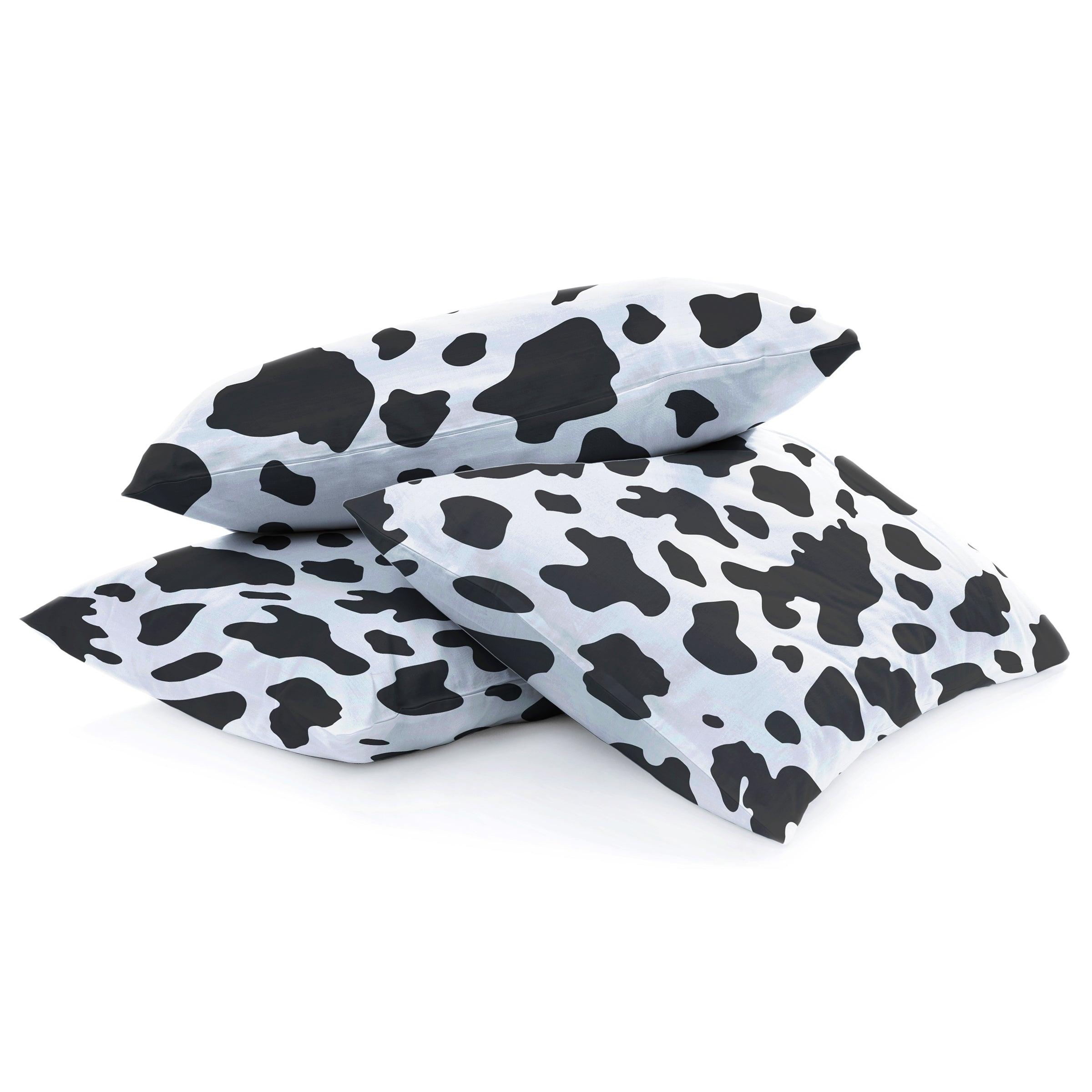 Playful Cow Print Duvet Cover Set — 200-Thread Count Cotton Percale, Queen 90x90in | OEKO-TEX, Machine Washable — view 4