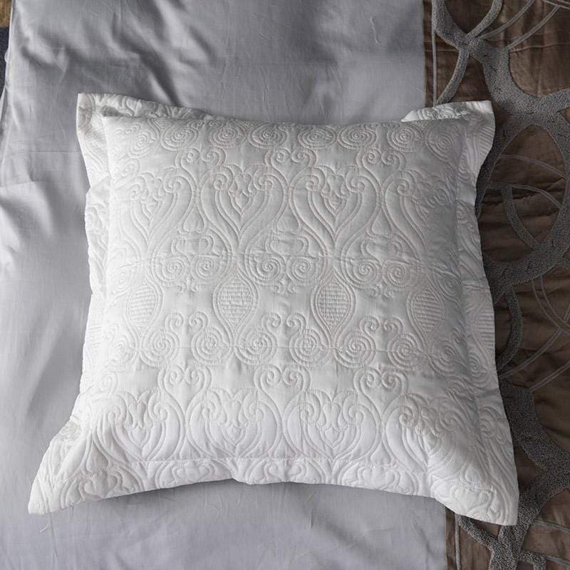 Luxury Chain Pattern Duvet Cover Set — 600-Thread Count Egyptian Cotton Sateen, Queen 90x90in | OEKO-TEX, Heirloom — view 7