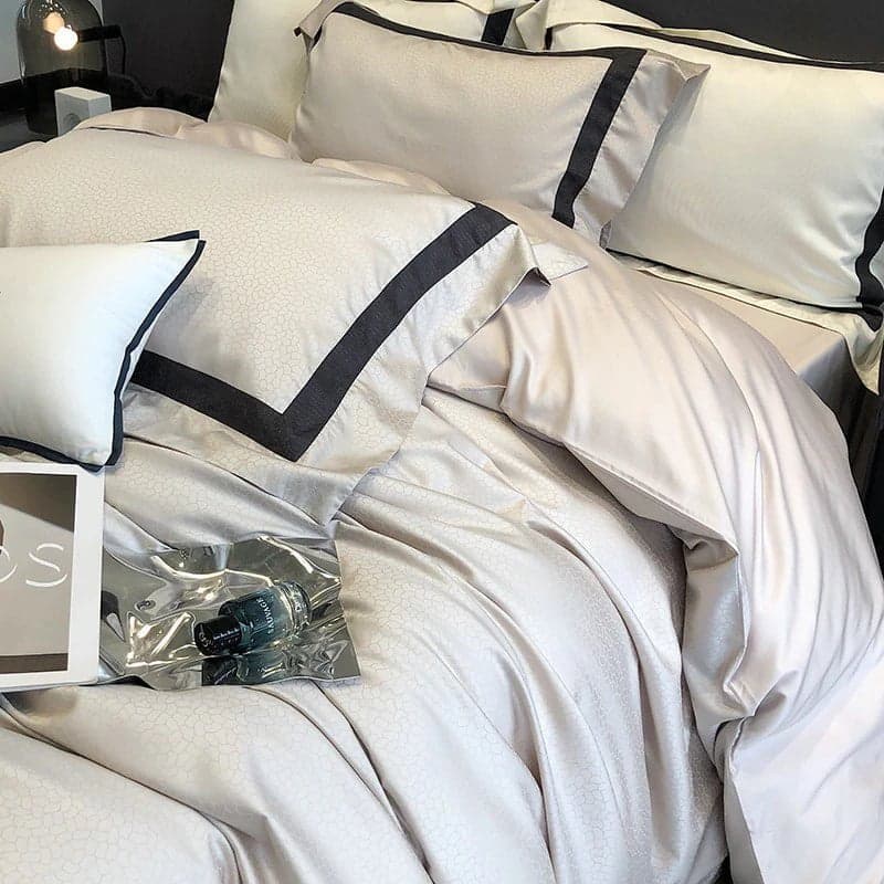 Classique Le Luxe Duvet Cover Set — 600-Thread Count Egyptian Cotton Jacquard, Queen 90x90in | OEKO-TEX, Timeless — view 5