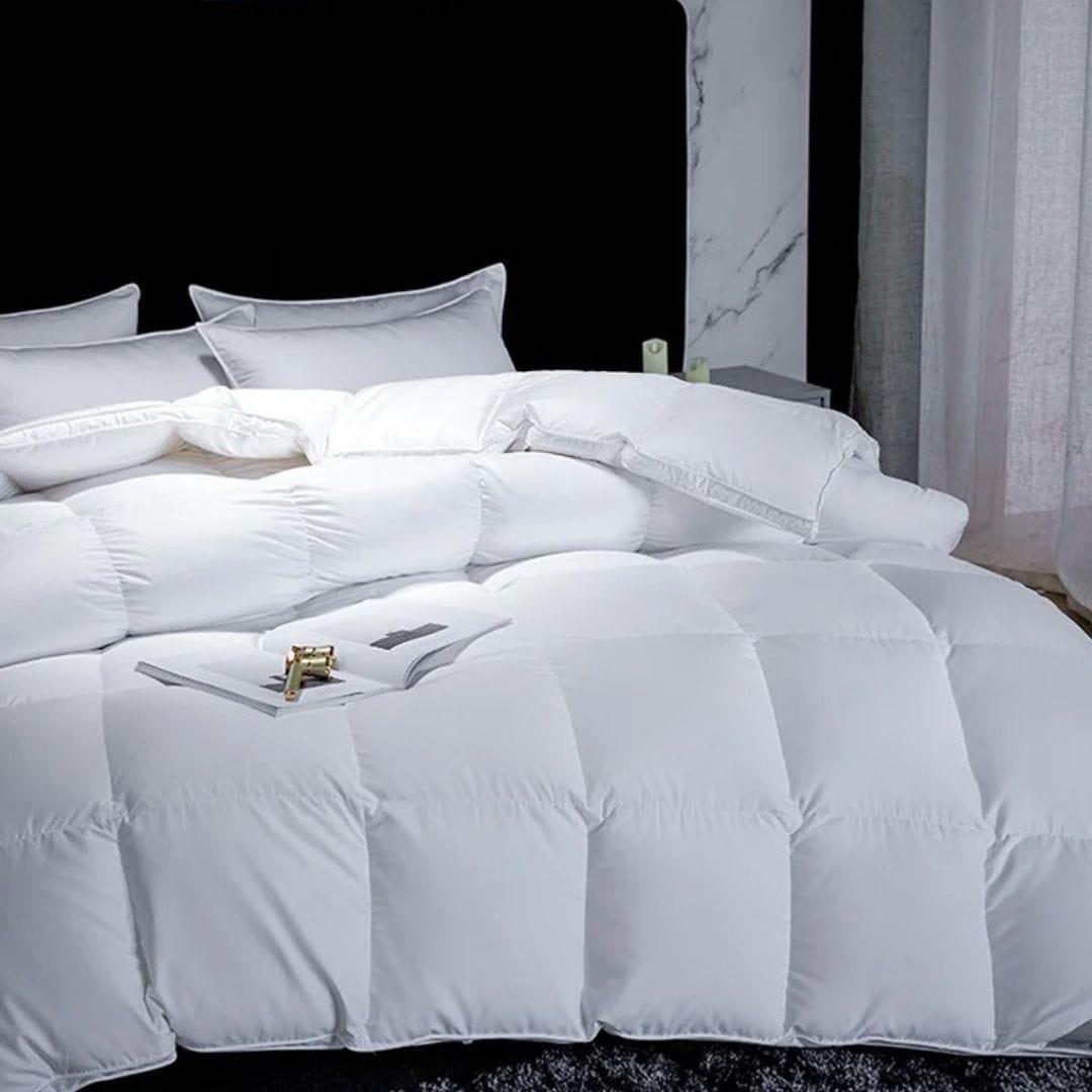 Lightweight Down Duvet for Hot Sleepers — Goose Down Fill, Baffle-Box Construction, Queen 90x90in | OEKO-TEX, 600g Fill — view 11