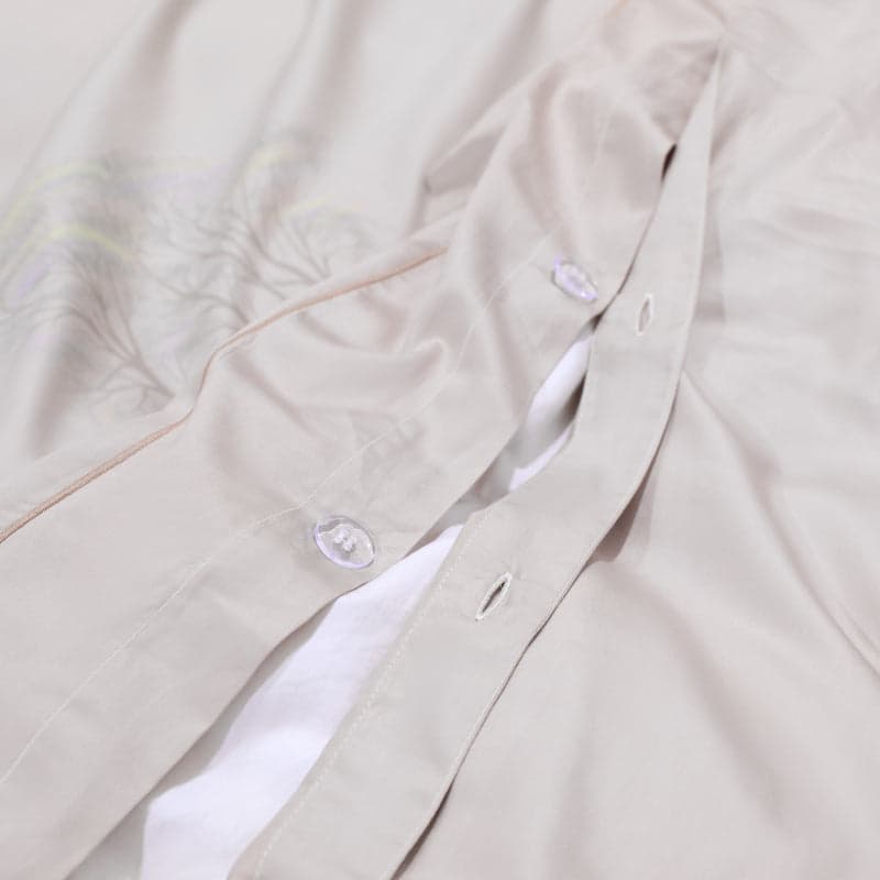 Soft Cotton Duvet Cover Set for All-Season Sleep — Long-Staple Sateen, Queen 90x90in | OEKO-TEX, Machine Washable — view 16