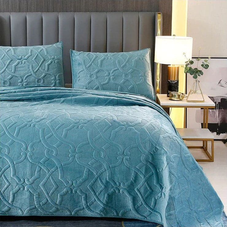 Breathable Coverlet Set for Layered Comfort — Lightweight Cotton, Quilted Pattern, Queen 90x90in | Machine Washable, All-Season — view 4