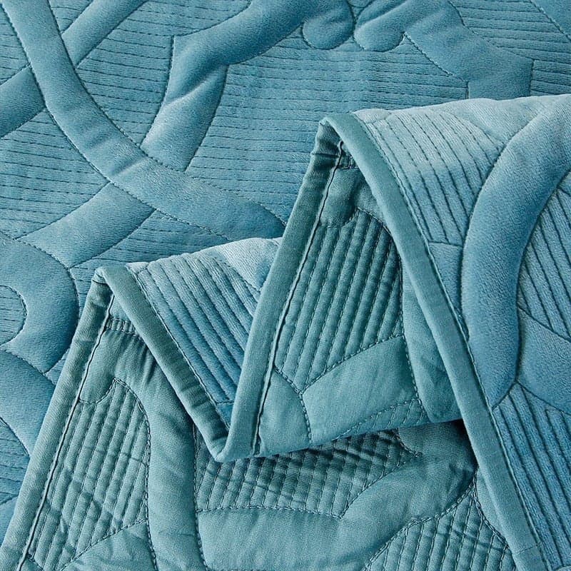 Breathable Coverlet Set for Layered Comfort — Lightweight Cotton, Quilted Pattern, Queen 90x90in | Machine Washable, All-Season — view 5