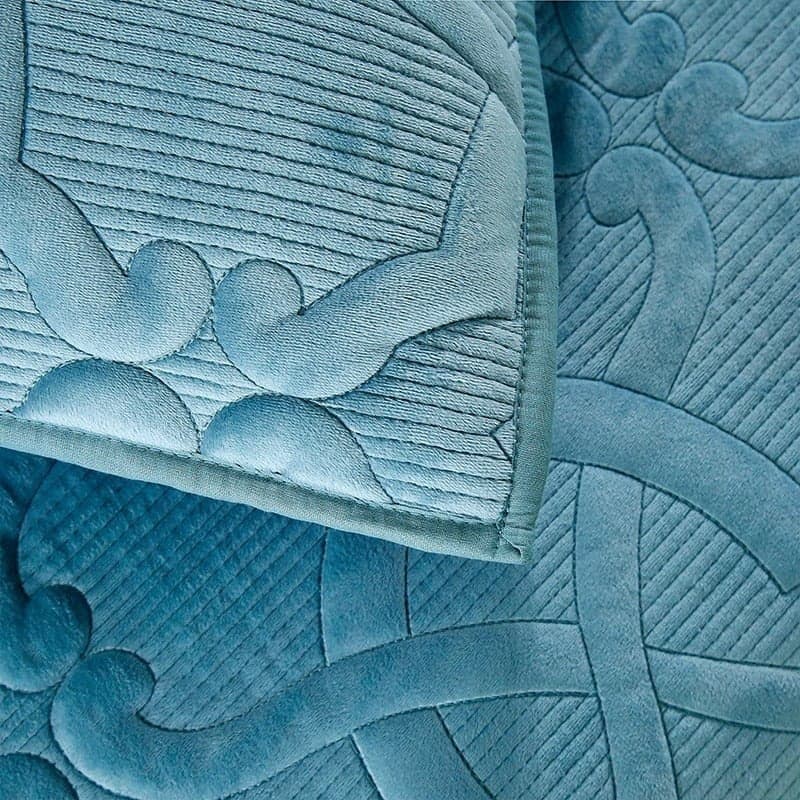 Breathable Coverlet Set for Layered Comfort — Lightweight Cotton, Quilted Pattern, Queen 90x90in | Machine Washable, All-Season — view 6