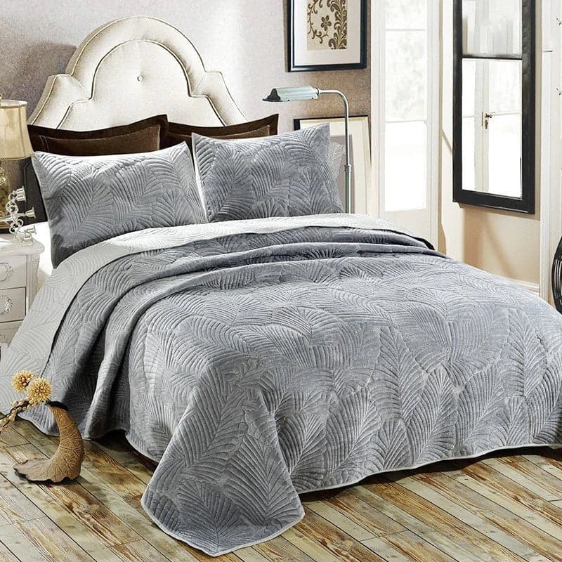 Breathable Coverlet Set for Layered Comfort — Lightweight Cotton, Quilted Pattern, Queen 90x90in | Machine Washable, All-Season — view 13