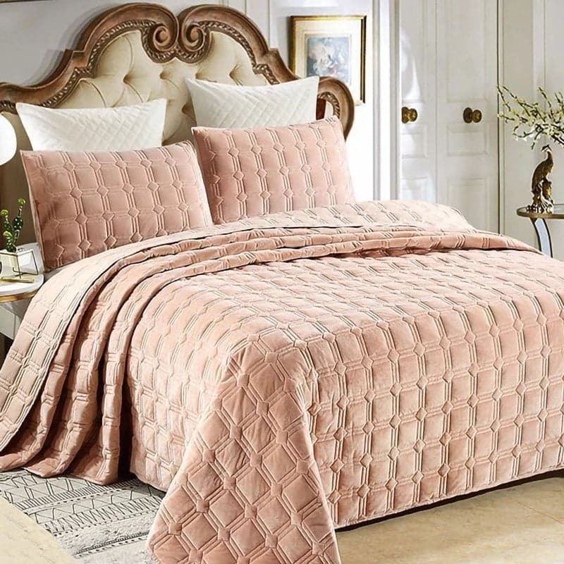 Breathable Coverlet Set for Layered Comfort — Lightweight Cotton, Quilted Pattern, Queen 90x90in | Machine Washable, All-Season — view 14