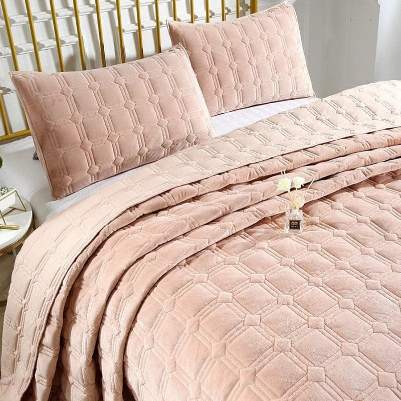 Breathable Coverlet Set for Layered Comfort — Lightweight Cotton, Quilted Pattern, Queen 90x90in | Machine Washable, All-Season — view 15