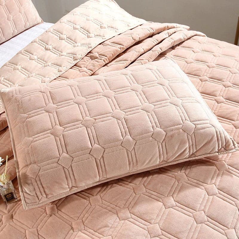 Breathable Coverlet Set for Layered Comfort — Lightweight Cotton, Quilted Pattern, Queen 90x90in | Machine Washable, All-Season — view 16