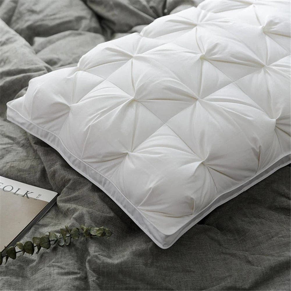 Premium Down Feather Pillow for Luxury Sleep — Hypoallergenic Fill, Adjustable Loft, Standard 20x26in | 100% Sateen Shell — view 4