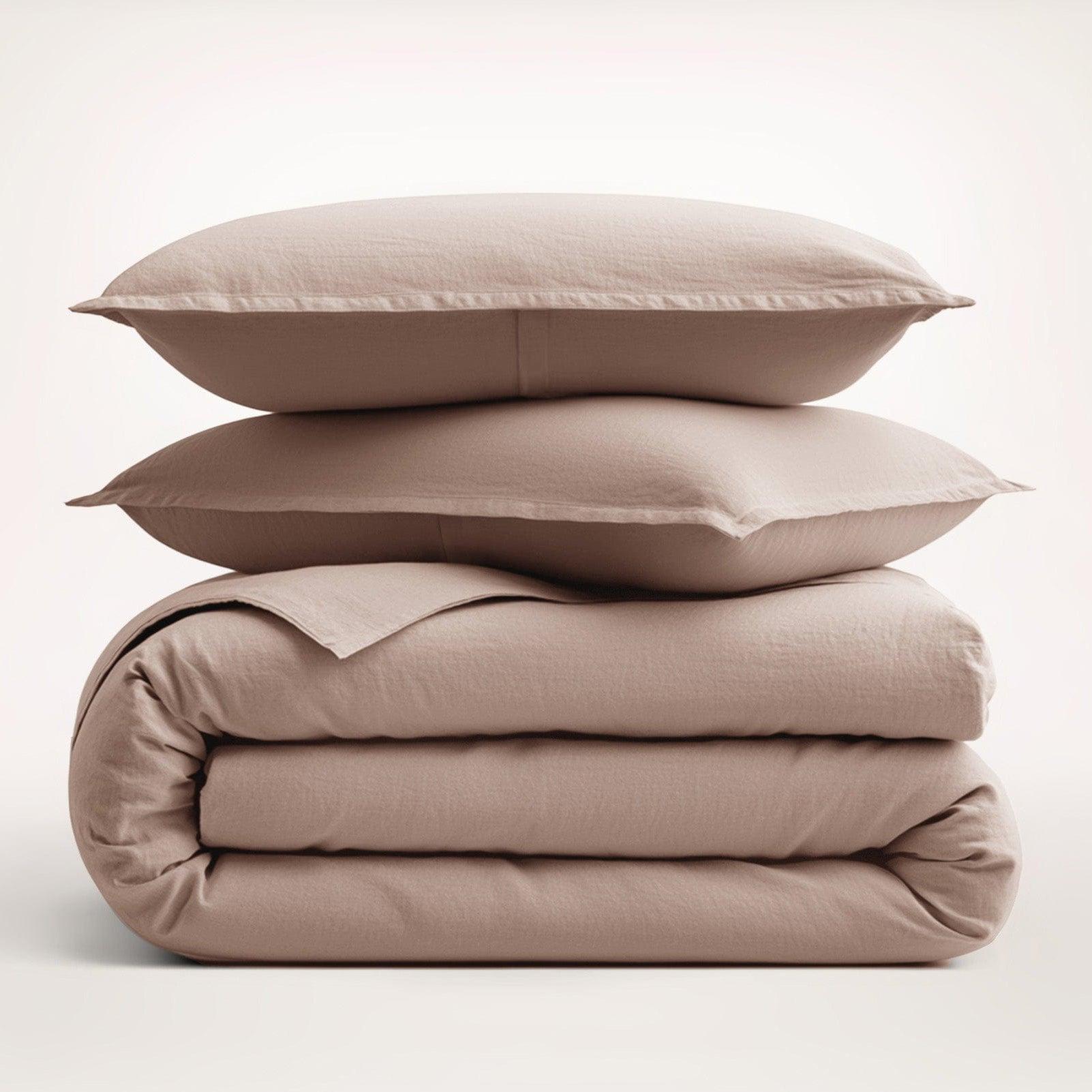 European Linen Duvet Set for Breathable Sleep — 100% Pure Linen, Naturally Thermoregulating, Queen 90x90in | OEKO-TEX, Premium Quality — view 9