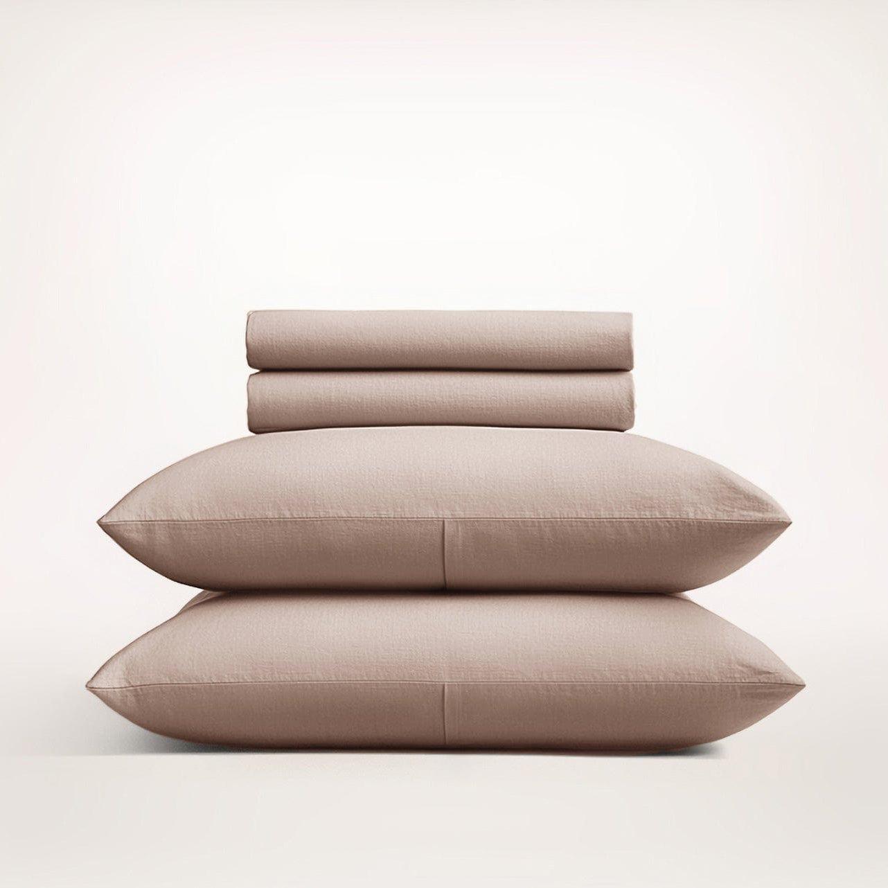 European Linen Sheet Set for Breathable Comfort — 100% Pure Linen, Deep Pocket, Queen 60x80in | OEKO-TEX, 300+ Hours Durability — view 9