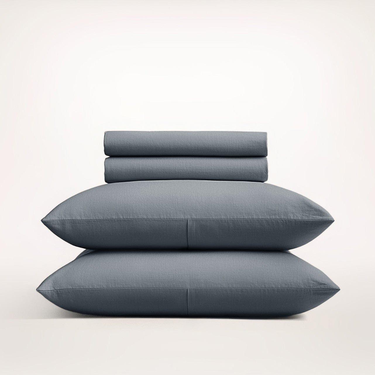 European Linen Sheet Set for Breathable Comfort — 100% Pure Linen, Deep Pocket, Queen 60x80in | OEKO-TEX, 300+ Hours Durability — view 11