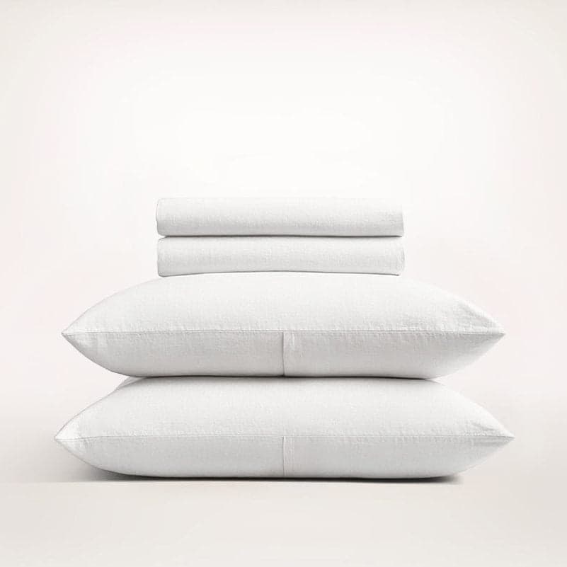 European Linen Sheet Set for Breathable Comfort — 100% Pure Linen, Deep Pocket, Queen 60x80in | OEKO-TEX, 300+ Hours Durability — view 13