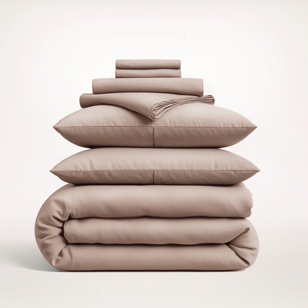 European Linen Bedding Bundle for All-Season Sleep — 100% Flax, Breathable, Queen/King | Lumuwala — view 8