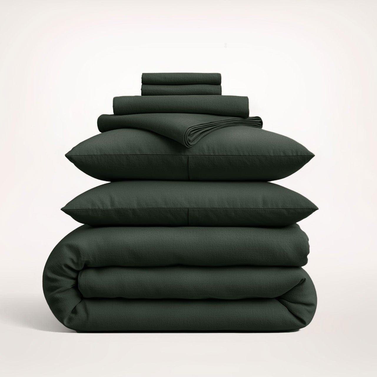 European Linen Bedding Bundle for All-Season Sleep — 100% Flax, Breathable, Queen/King | Lumuwala — view 10