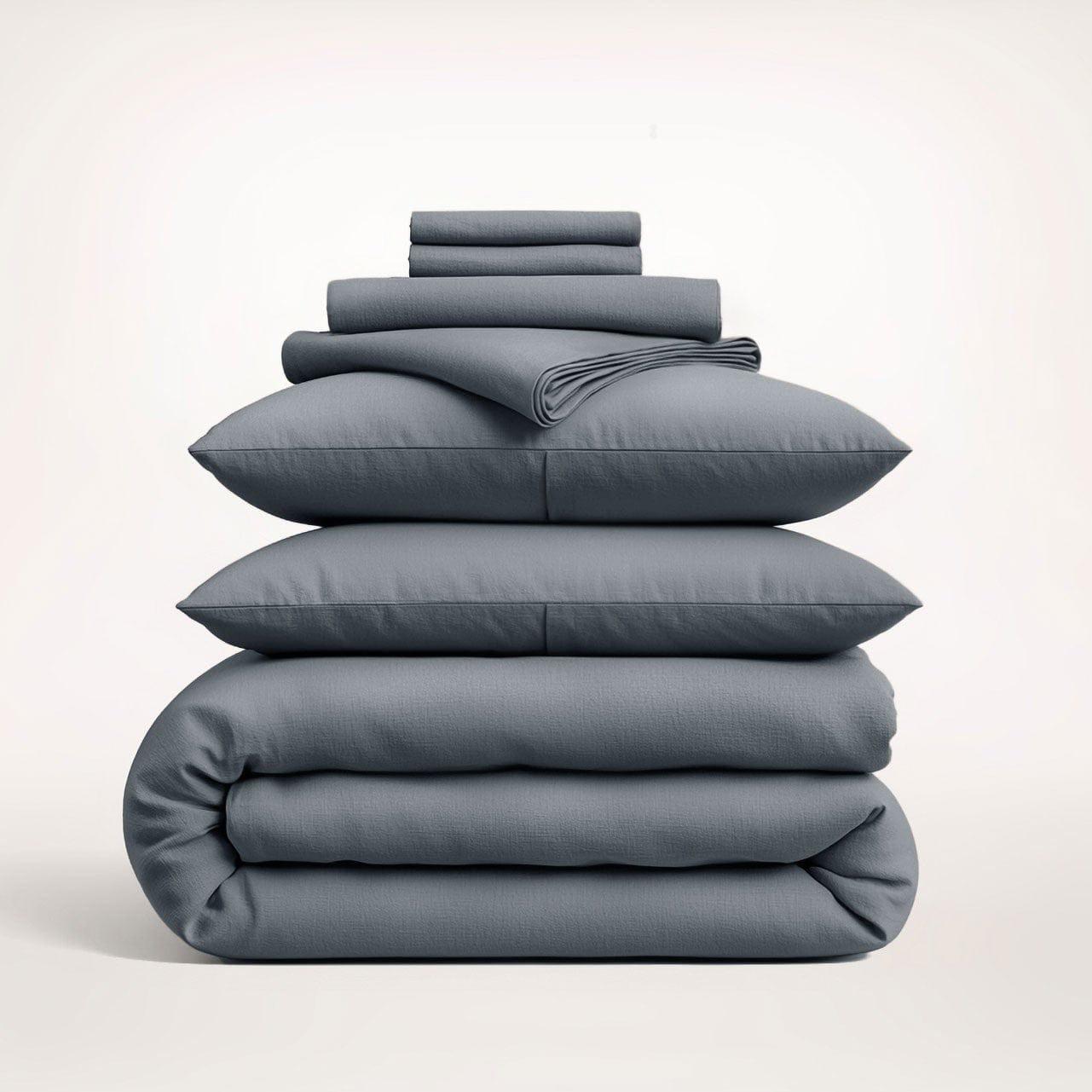 European Linen Bedding Bundle for All-Season Sleep — 100% Flax, Breathable, Queen/King | Lumuwala — view 11