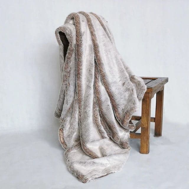 Luxe Faux-Fur Blanket Throw for Warmth & Style — Milano Design, Soft & Drape, Washable | Lumuwala — view 1
