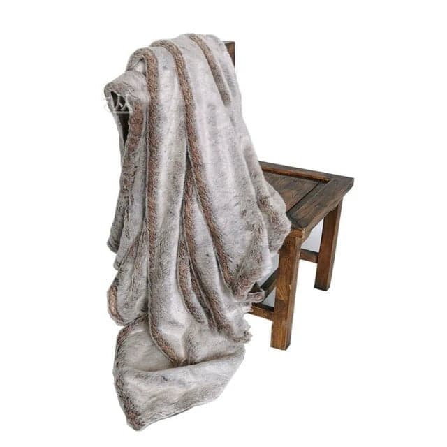 Luxe Faux-Fur Blanket Throw for Warmth & Style — Milano Design, Soft & Drape, Washable | Lumuwala — view 4