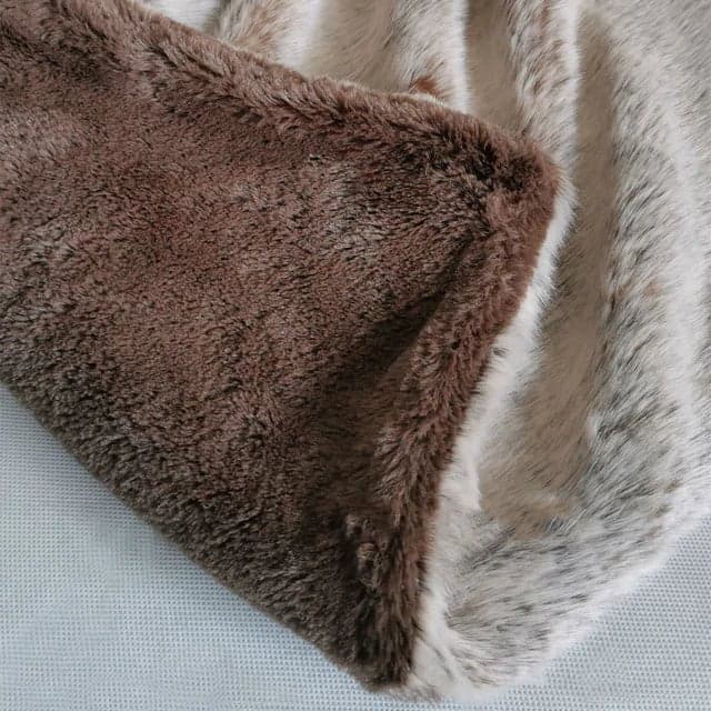 Luxe Faux-Fur Blanket Throw for Warmth & Style — Milano Design, Soft & Drape, Washable | Lumuwala — view 6