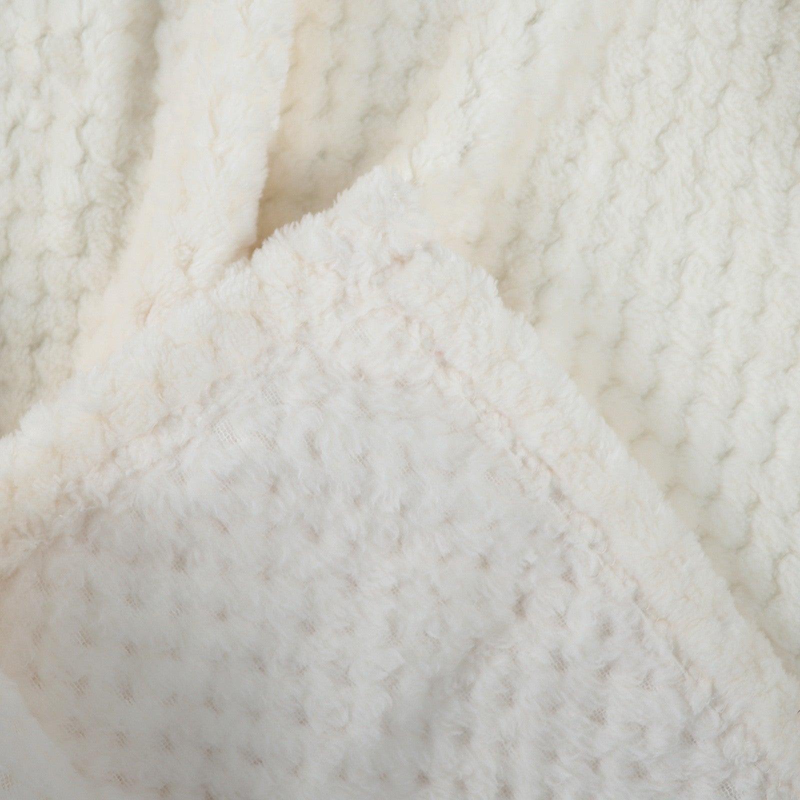 Chic Blanket Throw for Modern Layering — 100% Polyester, Soft & Neutral, Machine Washable | Lumuwala