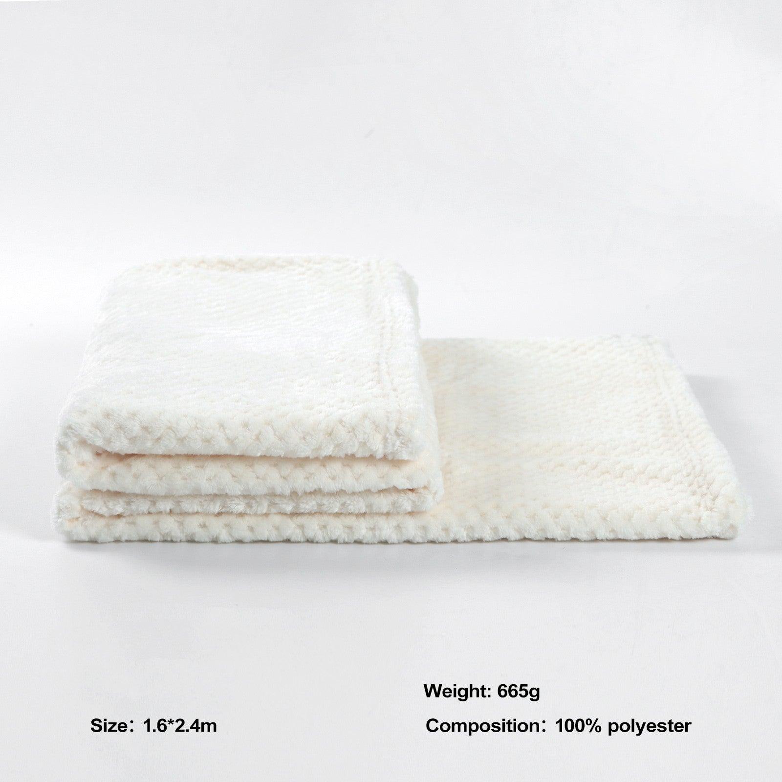 Chic Blanket Throw for Modern Layering — 100% Polyester, Soft & Neutral, Machine Washable | Lumuwala — view 5