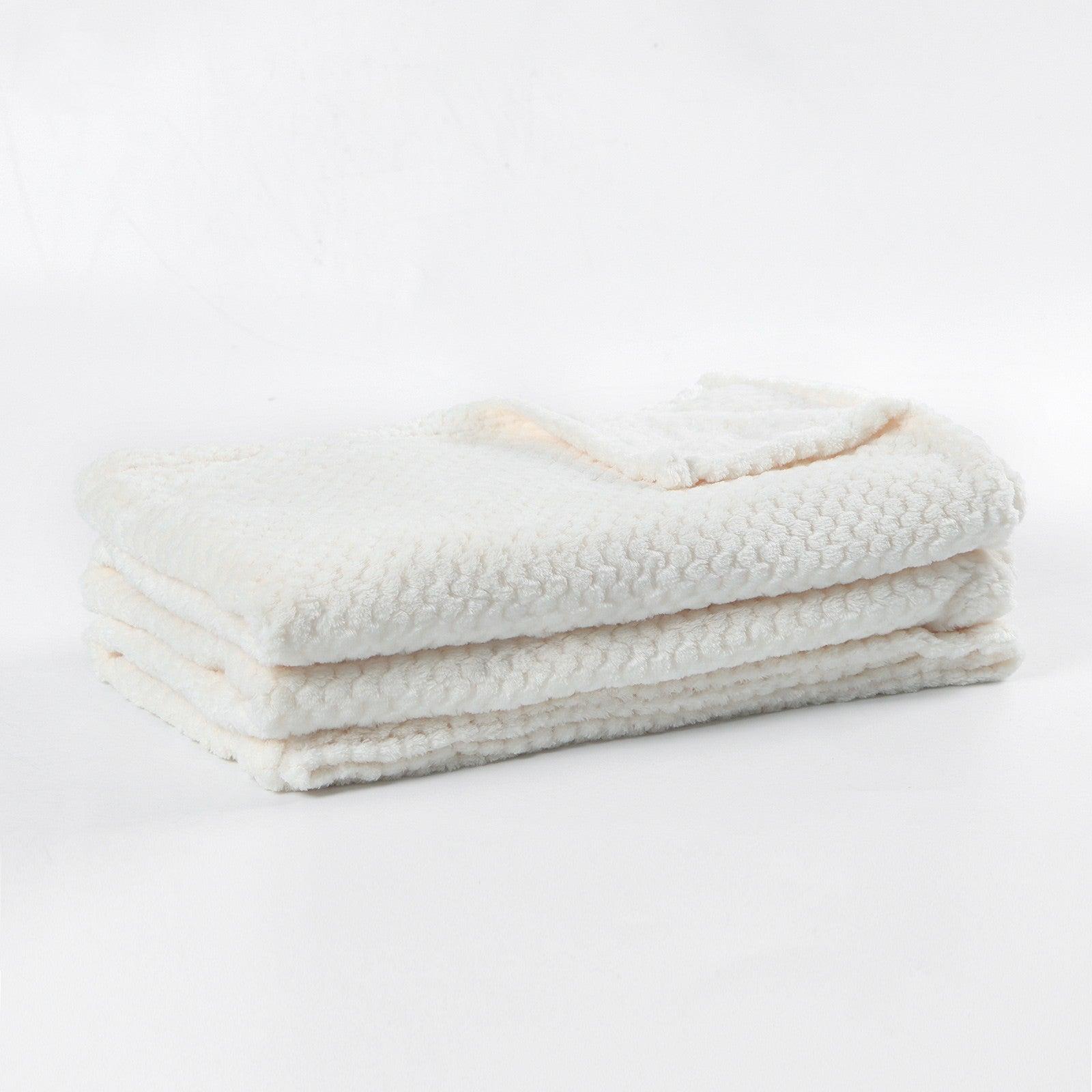 Chic Blanket Throw for Modern Layering — 100% Polyester, Soft & Neutral, Machine Washable | Lumuwala — view 6