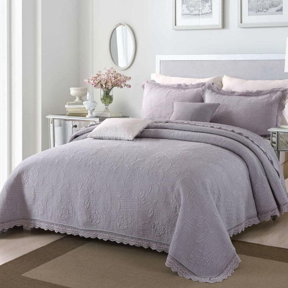 Temperature-Regulating Patricia Coverlet Duvet Cover — Breathable Lyocell Blend, Queen 90x90in | OEKO-TEX, Machine Washable — view 4