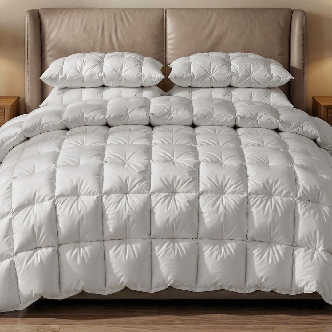 Temperature-Regulating Premium Goose Down Duvet Duvet Cover — Breathable Lyocell Blend, Queen 90x90in | OEKO-TEX, Machine Washable — view 3